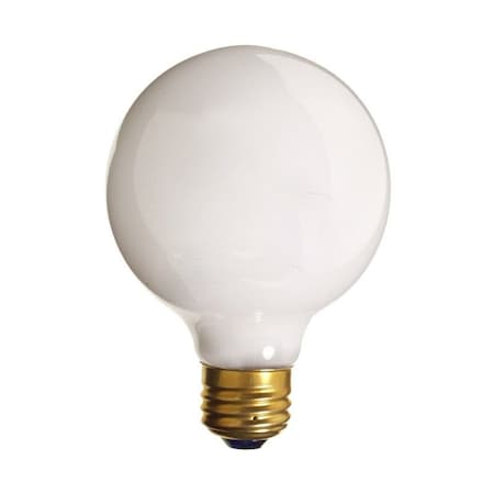60W Round White G25 Globe Light Bulb